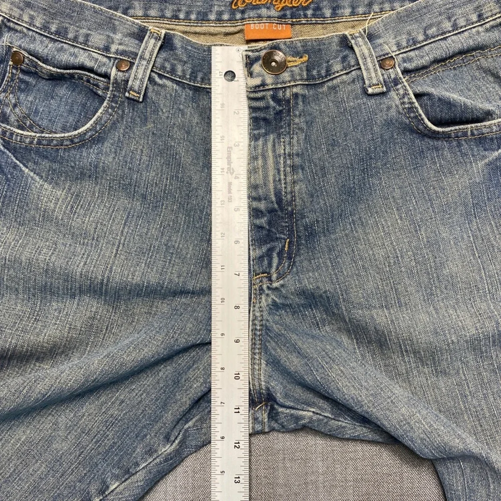 Wrangler Retro Mens Bootcut Jeans Medium Wash Blue Denim 36x32